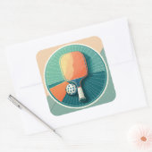 Pickball-Sticker Quadratischer Aufkleber (Umschlag)