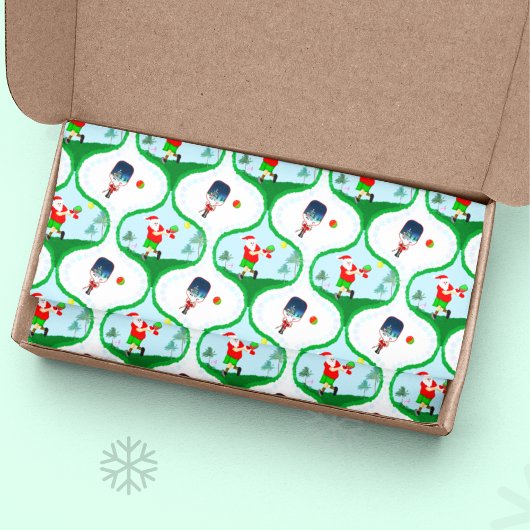 Pickball Weihnachten mit Santa in Florida Seidenpapier