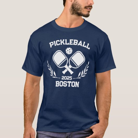 Pickelball Boston 2025 Custom T-Shirt (Vorderseite)