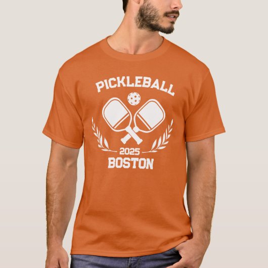 Pickelball Boston 2025 Custom T-Shirt (Vorderseite)