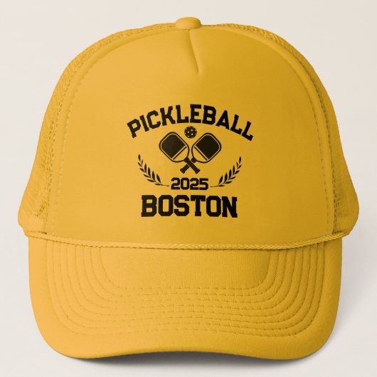 Pickelball Boston 2025 Custom Truckerkappe (Vorderseite)