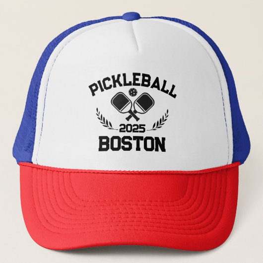 Pickelball Boston 2025 Custom Truckerkappe (Vorderseite)