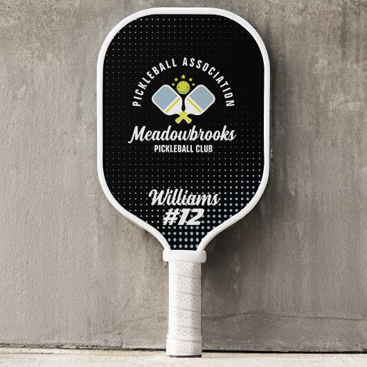 Pickelball Club Logo Benutzerdefiniert Name und Nu Pickleball Schläger