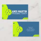 Pickelball Coach Business Card Visitenkarte (Vorne/Hinten)