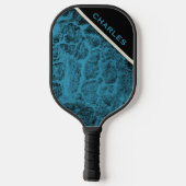 Pickelball "Wood Turquoise" Pickleball Schläger (Rückseite)