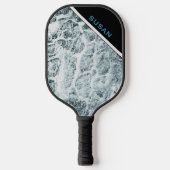 Pickelball "Wood WhiteTurquoise" Pickleball Paddle (Vorderseite)