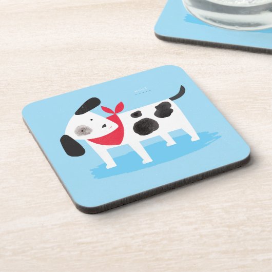 Pickeliger Hund Untersetzer (Linke Seite)