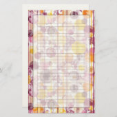 Pickeliges gestreiftes weißes Muster Briefpapier (Vorne/Hinten)