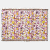 Pickeliges gestreiftes weißes Muster Decke (Vorderseite)