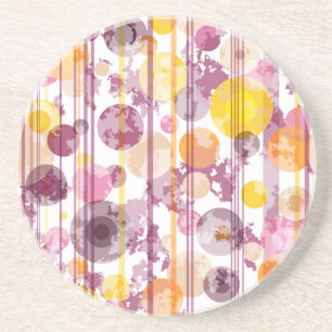 Pickeliges gestreiftes weißes Muster Getränkeuntersetzer