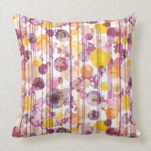 Pickeliges gestreiftes weißes Muster Kissen