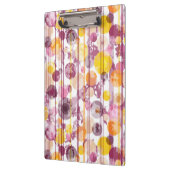 Pickeliges gestreiftes weißes Muster Klemmbrett (Links)