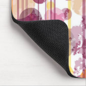 Pickeliges gestreiftes weißes Muster Mousepad (Ecke)