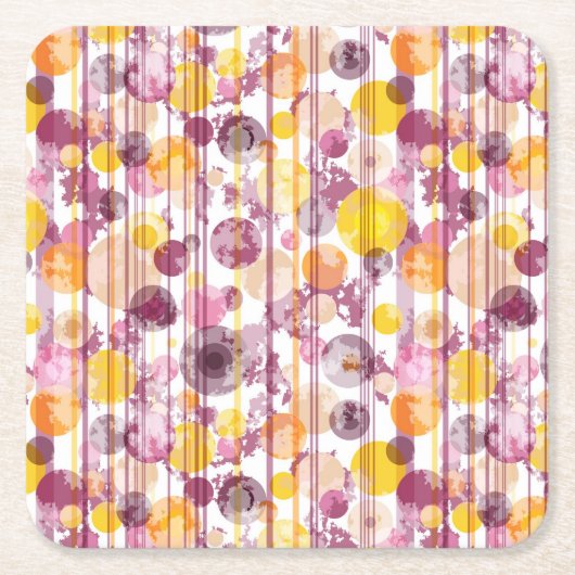 Pickeliges gestreiftes weißes Muster Rechteckiger Pappuntersetzer (Vorderseite)