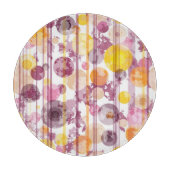 Pickeliges gestreiftes weißes Muster Schneidebrett (Vorderseite)