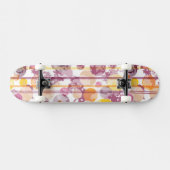 Pickeliges gestreiftes weißes Muster Skateboard (Horizontal)