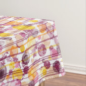 Pickeliges gestreiftes weißes Muster Tischdecke (Beispiel)