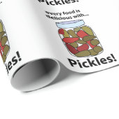 Pickeln Jedes Essen ist köstlich mit Pickles Geschenkpapier (Rolleneckpunkt)
