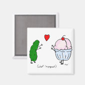 Pickeln Lieben Eiscreme Magnet (Vorderseite/Rückseite)