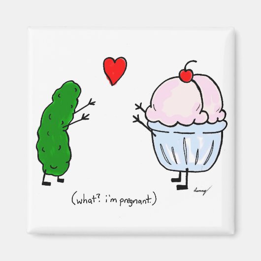 Pickeln Lieben Eiscreme Magnet (Vorne)