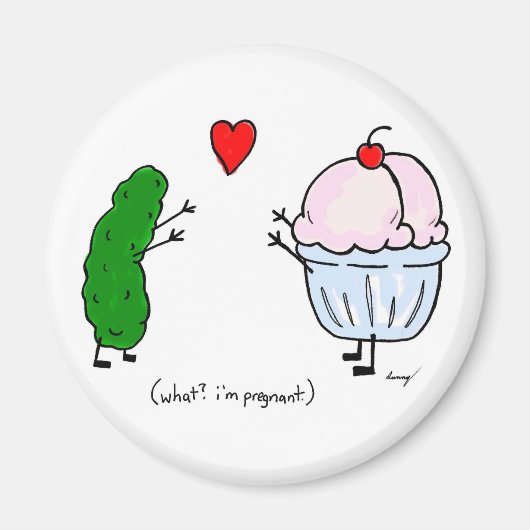 Pickeln Lieben Eiscreme Magnet (Vorne)