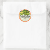 Pickeln von pickelhaltiger Gurke Zuhause Konservie Runder Aufkleber (Tasche)