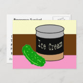 Pickels und Eis, Party der Schwangerschaft Einladungspostkarte (Vorne/Hinten)