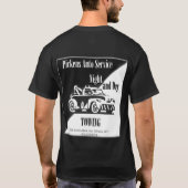 Pickens, AutomobilSrevice T-Shirt (Rückseite)