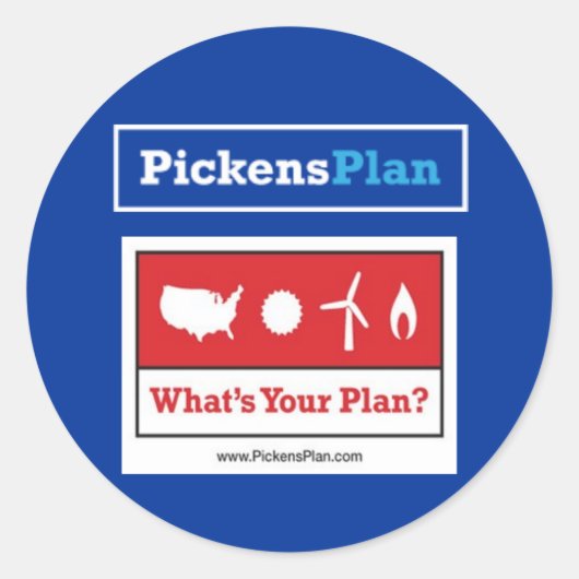 Pickens Plan Stickers (Vorderseite)