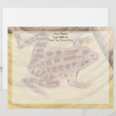 Pickerel Frog Briefbogen (Vorne/Hinten)