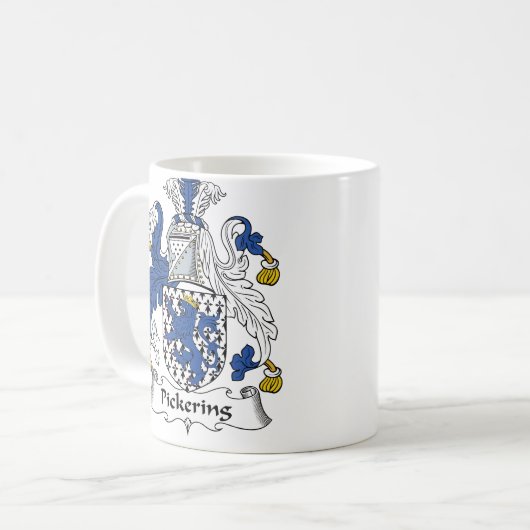 Pickering Familienwappen Kaffeetasse (Vorderseite Links)