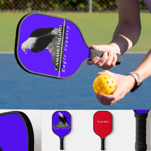 Picketballaddel, Adler, benutzerdefinierter Text Pickleball Schläger