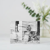 Picketstation der farbigen Truppen Niederländische Postkarte (Stehend Vorderseite)