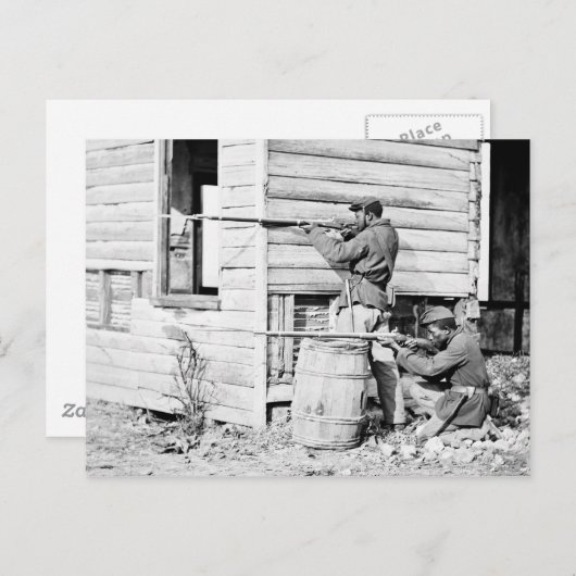 Picketstation der farbigen Truppen Niederländische Postkarte (Vorne/Hinten)