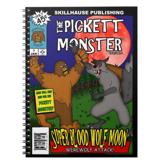 PICKETT MONSTER - Comic Book #3 Notizblock (Vorderseite)