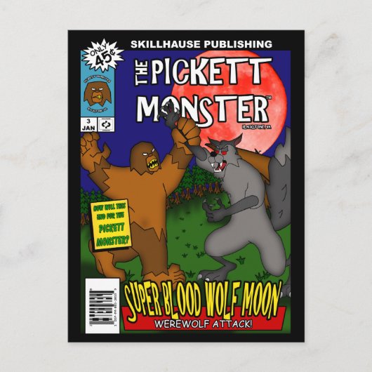 PICKETT MONSTER - Comic Book #3 Postkarte (Vorderseite)
