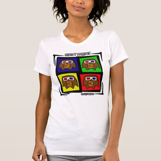 PICKETT MONSTER - QUADRAT 4 - GLÄSER 3D T-Shirt (Vorderseite)