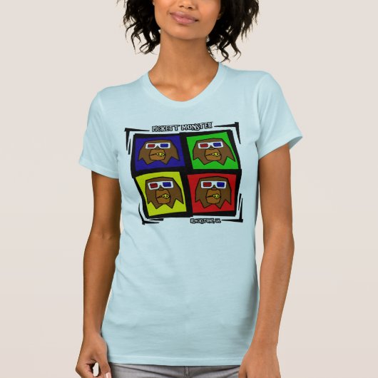 PICKETT MONSTER - QUADRAT 4 - GLÄSER 3D T-Shirt (Vorderseite)