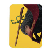 Pickett & Teddy mit Wand und Krawatte Magnet (Vertikal)