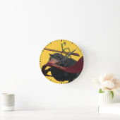 Pickett & Teddy mit Wand und Krawatte Runde Wanduhr (Zuhause)