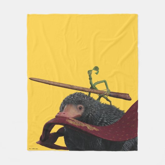 Pickett & Teddy With Wand and Tie Fleecedecke (Vorderseite)