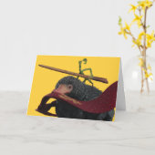 Pickett & Teddy With Wand and Tie Karte (Gelbe Blume)