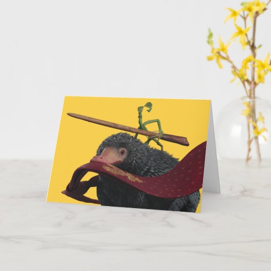 Pickett & Teddy With Wand and Tie Karte (Gelbe Blume)