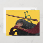 Pickett & Teddy With Wand and Tie Postkarte (Vorne/Hinten)