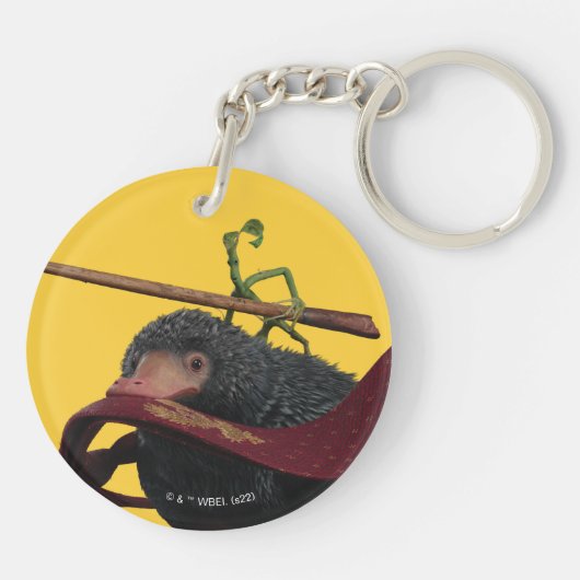 Pickett & Teddy With Wand and Tie Schlüsselanhänger (Rückseite)