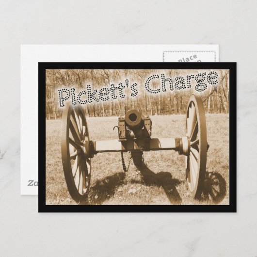 Picketts Anklage Postkarte (Vorne/Hinten)