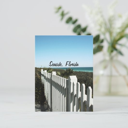 Picketzaun - Seaside, FL Postkarte (Stehend Vorderseite)