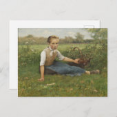 Picking-Blume | 1882 Postkarte (Vorne/Hinten)