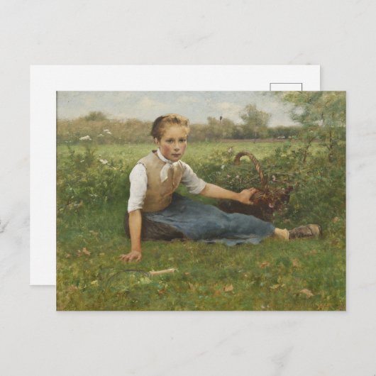 Picking-Blume | 1882 Postkarte (Vorne/Hinten)