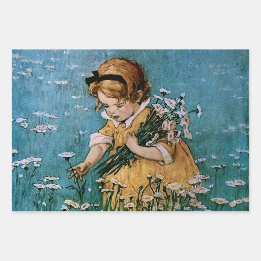 Picking Daisies von Jessie Willcox Smith Geschenkpapier Set (Vorderseite 2)